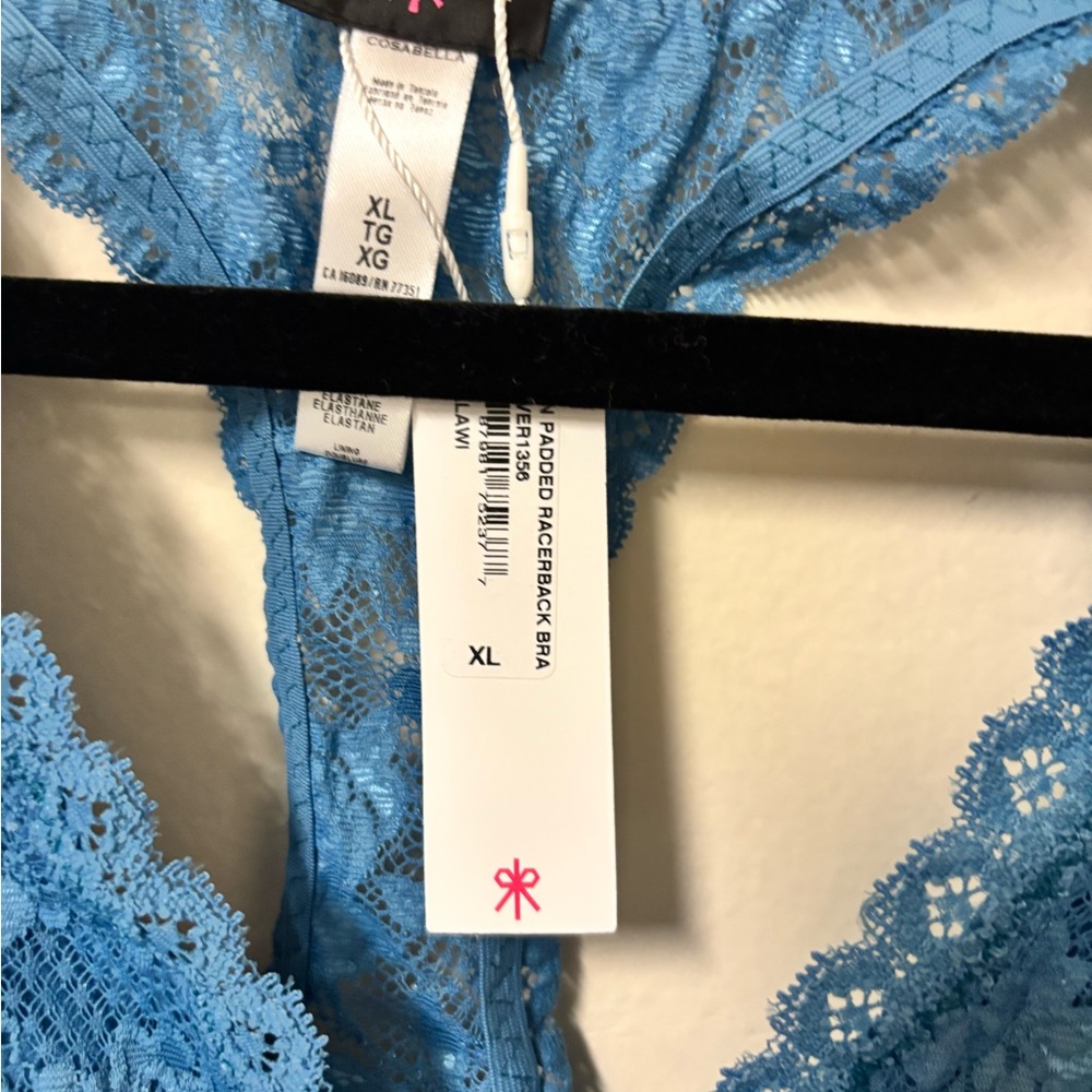 Cosabella Lace Bralette in Teal - Picture 2 of 4